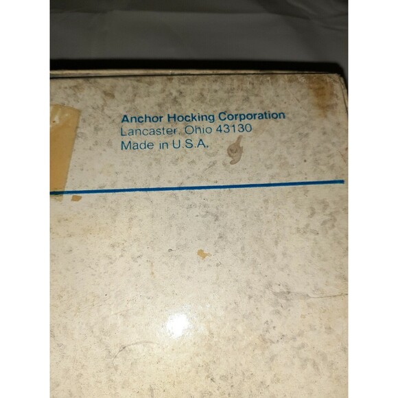 Vintage Anchor Hocking Crown & Olive 9.5 In. Round Relish Tray W/Box - Picture 9 of 9